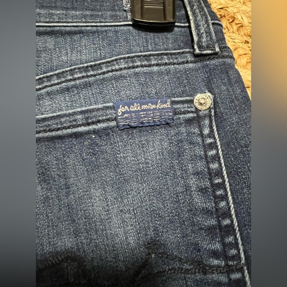 7 for All Mankind Junior's Dark Wash Ankle Gwenevere Denim Jeans,Size 17 - Picture 4 of 11